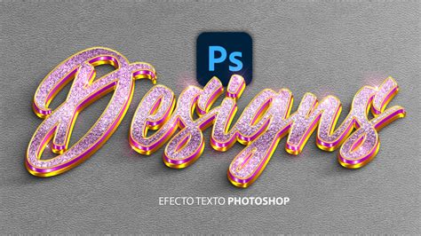 como crear texto calidad photoshop